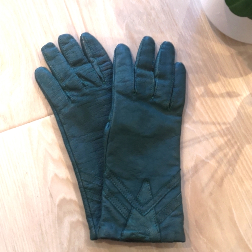 Vintage Leather/Wool Gloves
